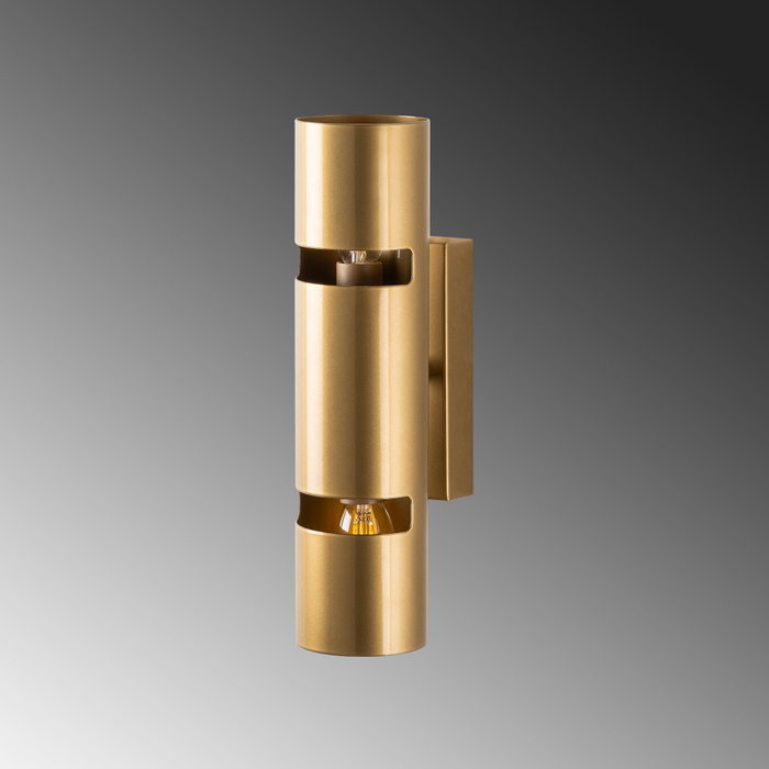 Opviq Lámpara de Pared de Metal Dorado